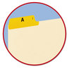 A Picture of product SMD-50180 Smead™ Alphabetic Top Tab Indexed File Guide Set 1/5-Cut A to Z, 8.5 x 11, Manila, 25/Set