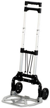Safco® Stow & Go™ Cart and 110 lb Capacity, 15.25 x 16 39, Aluminum