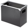 A Picture of product PFX-01151 Pendaflex® Poly Desktop File Box Letter Files, 13" x 6.25" 9.5", Black/Silver