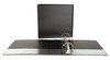 A Picture of product UNV-20991 Universal® Economy Round Ring View Binder 3 Rings, 3" Capacity, 11 x 8.5, Black