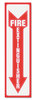 A Picture of product USS-4792 Headline® Sign Glow in the Dark Sign,  8 x 12, Red Glow, Exit