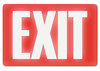 A Picture of product USS-4792 Headline® Sign Glow in the Dark Sign,  8 x 12, Red Glow, Exit