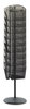 A Picture of product SAF-5577BL Safco® Onyx™ Mesh Rotating Magazine Display 30 Compartments, 16.5w x 16.5d 66h, Black