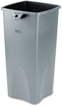 Rubbermaid® Commercial Untouchable® Square Container, 23gal, Gray