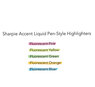 A Picture of product SAN-1754468 Sharpie® Liquid Pen Style Highlighters,  Chisel Tip, Fluorescent Green, Dozen