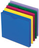 A Picture of product PFX-50990 Pendaflex® Poly File Jackets Straight Tab, Letter Size, Assorted Colors, 10/Pack