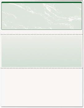 DocuGard® Security Business Checks, Green Marble, Top, 24 lb, Letter, 500/Ream