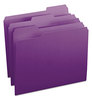 A Picture of product SMD-13043 Smead™ Colored File Folders 1/3-Cut Tabs: Assorted, Letter Size, 0.75" Expansion, Purple, 100/Box