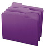 A Picture of product SMD-13043 Smead™ Colored File Folders 1/3-Cut Tabs: Assorted, Letter Size, 0.75" Expansion, Purple, 100/Box