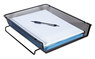 A Picture of product UNV-20004 Universal® Deluxe Mesh Stackable Front Load Tray 1 Section, Letter Size Files, 11.25" x 13" 2.75", Black
