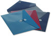 A Picture of product PFX-90016 Pendaflex® ViewFront Transparent Poly Envelope,  Side Opening, 11 x 9 1/2, 3 Colors, 4/Pack