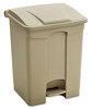 A Picture of product SAF-9923BL Safco® Large Capacity Plastic Step-On Receptacle,  23gal, Black