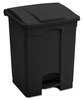 A Picture of product SAF-9923BL Safco® Large Capacity Plastic Step-On Receptacle,  23gal, Black