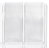 A Picture of product SAF-5601CL Safco® Reveal™ Clear Literature Displays 24 Compartments, 30w x 2d 41h,