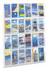 A Picture of product SAF-5601CL Safco® Reveal™ Clear Literature Displays 24 Compartments, 30w x 2d 41h,