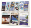 A Picture of product SAF-5601CL Safco® Reveal™ Clear Literature Displays 24 Compartments, 30w x 2d 41h,