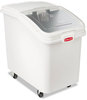 A Picture of product RCP-360388WHI Rubbermaid® Commercial ProSave™ Mobile Ingredient Bin,  30.86gal, 18w x 29 3/4d x 28h, White
