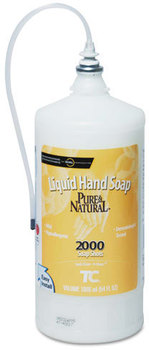 Rubbermaid® Commercial TC® OneShot® Lotion Soap Refill, Honeysuckle Scent, 800mL Refill, 4/Carton