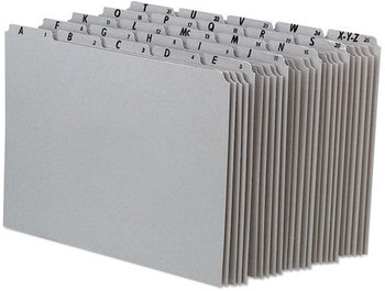 Pendaflex® Top Tab A-Z File Guides,  Alpha, 1/5 Tab, Pressboard, Letter, 25/Set