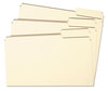 A Picture of product SMD-10333 Smead™ Manila File Folders 1/3-Cut Tabs: Right Position, Letter Size, 0.75" Expansion, 100/Box