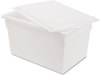 A Picture of product RCP-3501WHI Rubbermaid® Commercial Food/Tote Boxes,  21.5gal, 26w x 18d x 15h, White
