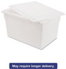 A Picture of product RCP-3501WHI Rubbermaid® Commercial Food/Tote Boxes,  21.5gal, 26w x 18d x 15h, White