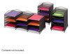 A Picture of product SAF-9432BL Safco® Onyx™ Mesh Literature Sorter,  Five-Drawer, Black