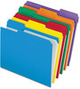 A Picture of product PFX-R15213ASST Pendaflex® Double-Ply Reinforced Top Tab Colored File Folders,  1/3 Cut, Letter, Assorted, 100/Box