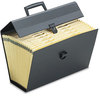A Picture of product PFX-01156 Pendaflex® Letter/Legal Expanding Organizer 15" Expansion, 19 Sections, Buckle Closure, 1/5-Cut Tabs, Legal Size, Black