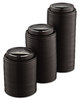 A Picture of product 120-263 SOLO® Cup Company Traveler® Drink-Thru Lid,  10-24oz Cups, Black, 100/Sleeve, 10 Sleeves/Carton