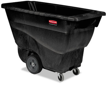 Rubbermaid® Commercial Utility Duty Structural Foam Tilt Truck with 450 lb Capacity. 57.38 X 26.88 X 33.88 in. Black .5 cu yd