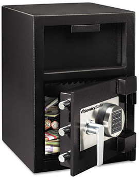 Sentry® Safe Digital Depository Safe,  Extra Large, 1.09 ft3, 14w x 15 3/5d x 24h, Black