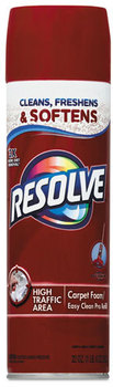 RESOLVE® High Traffic Foam Carpet and Upholstery Cleaner,  Foam, 22 oz, Aerosol Can, 12/Carton