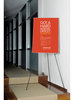 A Picture of product UNV-43029 Universal® Instant Setup Foldaway Easel Adjusts 15" to 61" High, Steel, Black