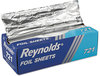 A Picture of product RFP-720 Reynolds Wrap® Interfolded Aluminum Foil Sheets,  12 x 10 3/4, Silver, 200/Box
