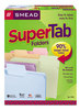 A Picture of product SMD-11961 Smead™ SuperTab® Colored File Folders 1/3-Cut Tabs: Assorted, Letter Size, 0.75" Expansion, 11-pt Stock, Color Assortment 2, 100/Box