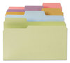 A Picture of product SMD-11961 Smead™ SuperTab® Colored File Folders 1/3-Cut Tabs: Assorted, Letter Size, 0.75" Expansion, 11-pt Stock, Color Assortment 2, 100/Box