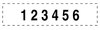 A Picture of product USS-T5546 U. S. Stamp & Sign® Self-Inking Professional Numberer,  Self-Inking, Type Size 1 1/2, Six Digits, Black