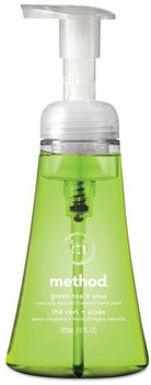 Method® Foaming Hand Wash,  Green Tea & Aloe, 10 oz Pump Bottle, 6/Case