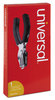 A Picture of product UNV-74321 Universal® One-Hole Punch Eight-Sheet Handheld 1/4" Holes, Metal with Rubber Grip, Black