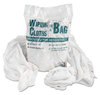 A Picture of product UFS-N250CW01 United Facility Supply Wiping Cloths in a Bag™,  Cotton, White, 1lb Pack