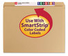A Picture of product SMD-10710 Smead™ Heavyweight Kraft File Folder Straight Tabs, Letter Size, 0.75" Expansion, 11-pt Brown, 100/Box