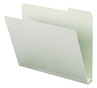 A Picture of product SMD-13234 Smead™ Expanding Recycled Heavy Pressboard Folders 1/3-Cut Tabs: Assorted, Letter Size, 2" Expansion, Gray-Green, 25/Box