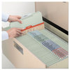 A Picture of product SMD-13234 Smead™ Expanding Recycled Heavy Pressboard Folders 1/3-Cut Tabs: Assorted, Letter Size, 2" Expansion, Gray-Green, 25/Box