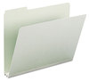 A Picture of product SMD-13234 Smead™ Expanding Recycled Heavy Pressboard Folders 1/3-Cut Tabs: Assorted, Letter Size, 2" Expansion, Gray-Green, 25/Box