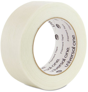 Universal® 350# Premium Filament Tape 3" Core, 48 mm x 54.8 m, Clear