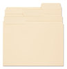 A Picture of product SMD-10395 Smead™ SuperTab® Reinforced Guide Height Top Tab Folders 1/3-Cut Tabs: Assorted, Letter Size, 0.75" Expansion, Manila, 100/Box