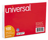 A Picture of product UNV-47250 Universal® Recycled Index Strong 2 Pt. Stock Cards Ruled 5 x 8, White, 100/Pack