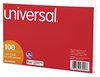 A Picture of product UNV-47250 Universal® Recycled Index Strong 2 Pt. Stock Cards Ruled 5 x 8, White, 100/Pack