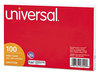 A Picture of product UNV-47250 Universal® Recycled Index Strong 2 Pt. Stock Cards Ruled 5 x 8, White, 100/Pack